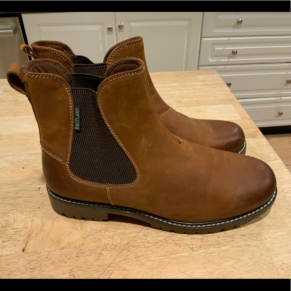 Wms Eastland Ida Chelsea Boot- 9.5 Brown(Peanut)
